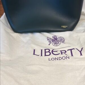 Liberty London Sophia bucket Green Leather Bag